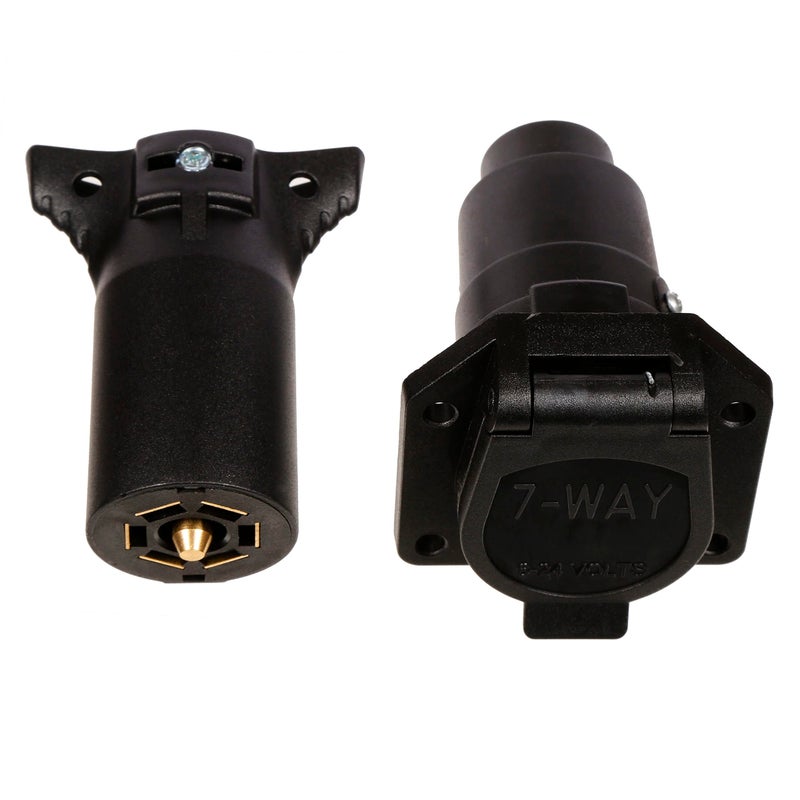 VCT 7 Poles Round Trailer Connector Male Female RV Light Plug Connector 7Way New