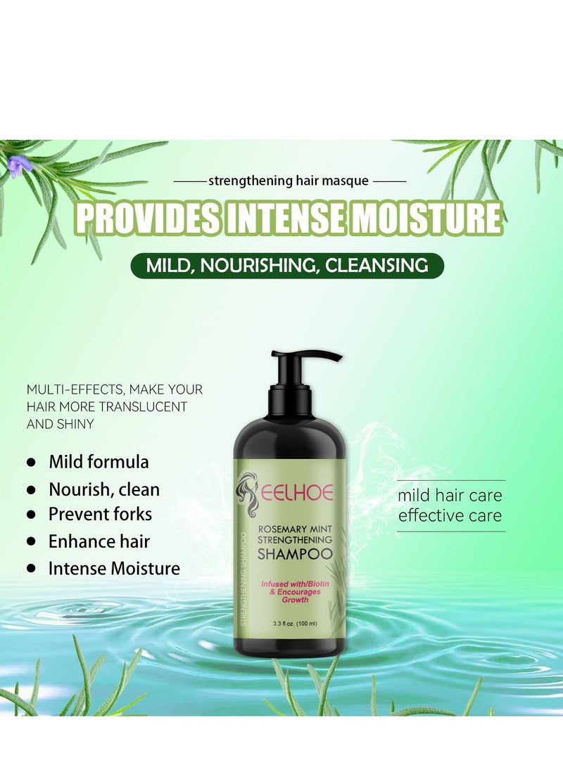 إيلهو شامبو تقوية النعناع روزماري من ، خالٍ من الكبريتات والبارابين - Image 5