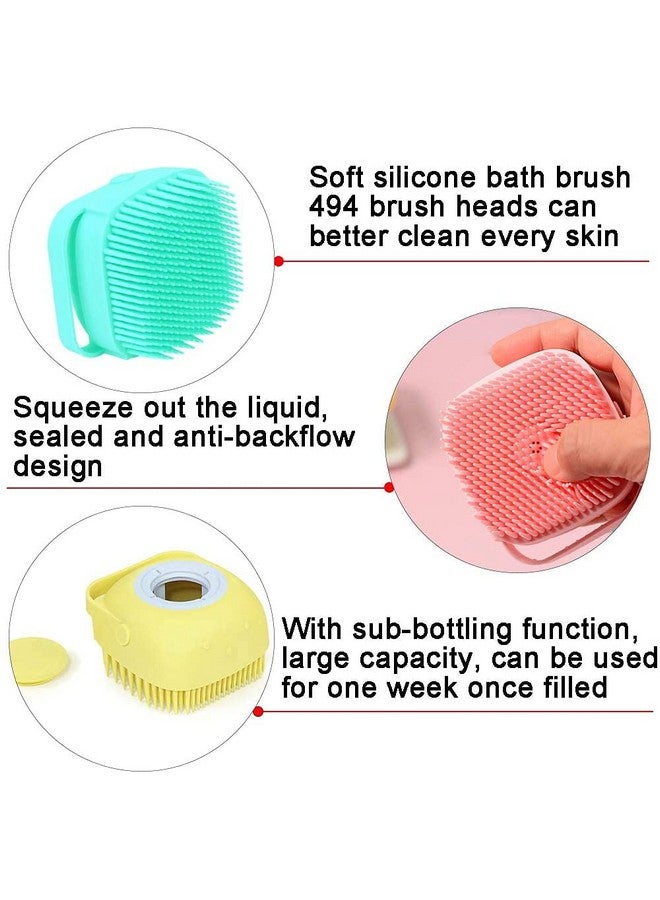 ALBIO BATH BRUSH Silicone Body Back Scrubber, Bathing Brush for Skin Deep Cleaning Massage 2 PC SET - Image 3