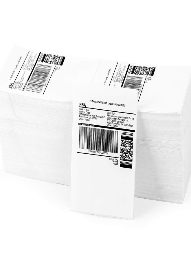 Methdic 4x6 Fold Thermal Direct Shipping Label for UPS USPS 1 Stack (1000 Labels) - Image 5