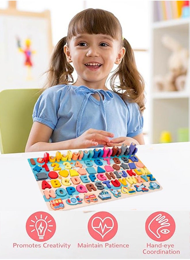 7 In 1 Wooden Montessori Toys, Educational Math Learning Board, Logarithmic Board for Kids, All-in-one Graphic Fishing Building Blocks Toys, Toddler Number Puzzles, Preschool Stacking Toys, Wooden Puzzle Sorting Toys, Shape Sorter Counting Color Matching Toy, Children's Educational Games, Early Education, Cognitive Development, Digital Computing, Perfect Gift for Boy & Girl