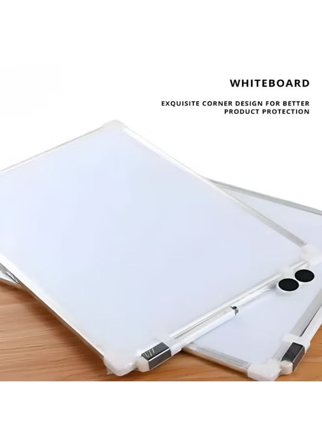 EMODA Small Dry Erase Board 20×30 cm – Aluminum Frame Whiteboard for Wall, Compact Writing Board for Office, Home, Classroom, School, Meeting Room, Easy to Mount, Durable Clear Surface - Image 3