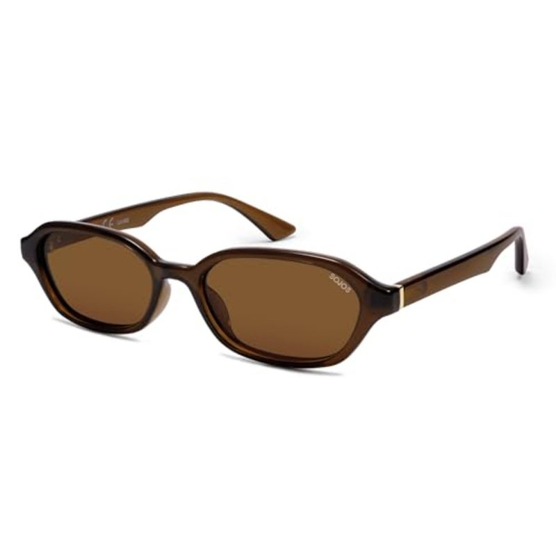 Retro Rectangle Polarized Sunglasses for Women Men Trendy Hexagon Narrow Chic Y2K Sunnies SJ2629 - Image 1