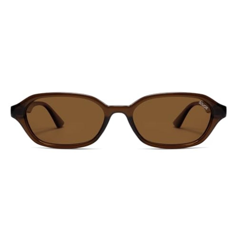 Retro Rectangle Polarized Sunglasses for Women Men Trendy Hexagon Narrow Chic Y2K Sunnies SJ2629 - Image 2