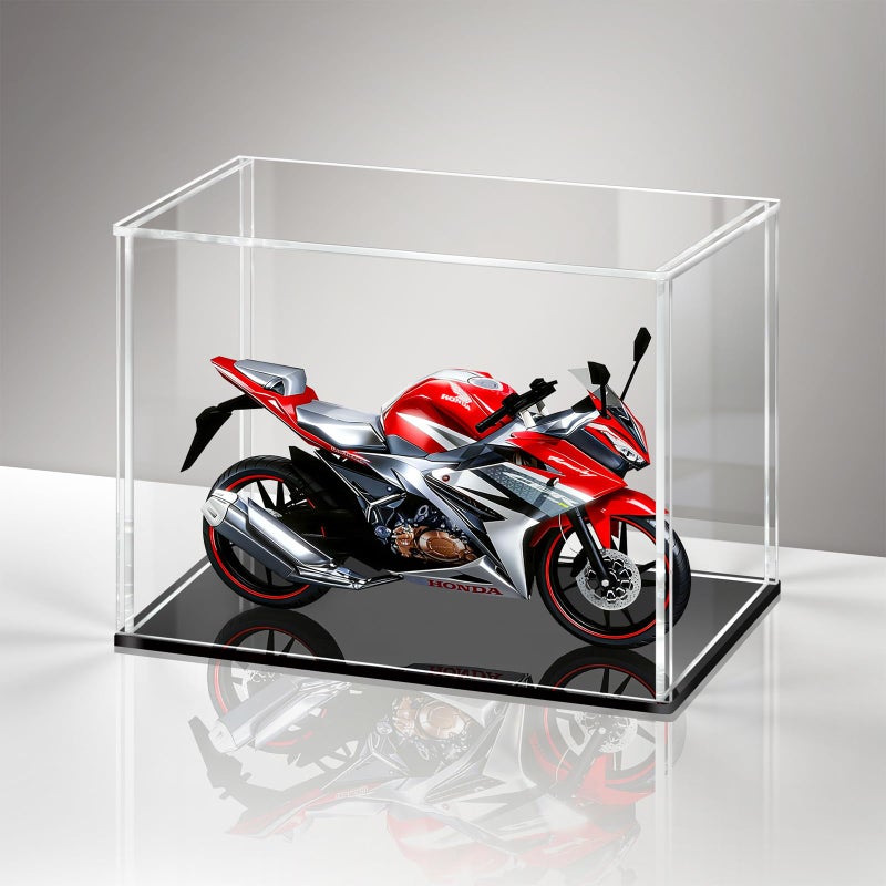 LASOA Acrylic Display Case Display Box for Collectibles Figures Memorabilia Clear Showcase with Black Base SelfAssembly Display Container 7x47x6inch - Image 4