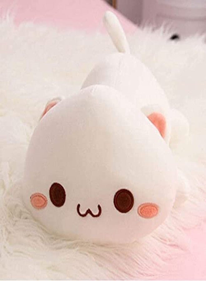 NatureMan Cute Kitten Plush Toy Stuffed Animal Pet Kitty Soft Anime Cat Plush Pillow，Plush cat Doll Pillow Toys Children's (White) - Image 5