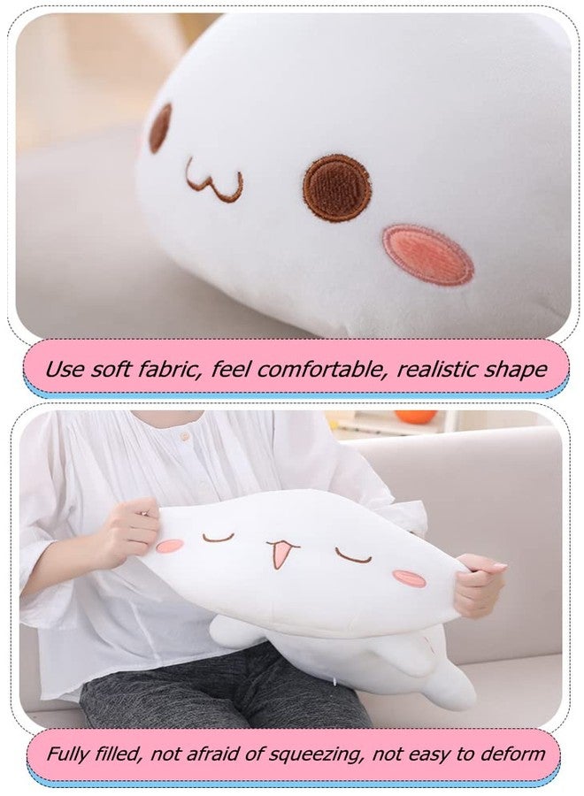 NatureMan Cute Kitten Plush Toy Stuffed Animal Pet Kitty Soft Anime Cat Plush Pillow，Plush cat Doll Pillow Toys Children's (White) - Image 3
