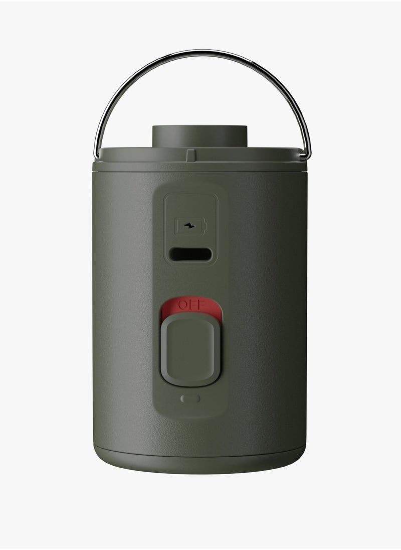 porodo Nano Portable Electric Pump / Inflate & Deflate / Portable and Lightweight / Ultra-Compact Pump / Outdoor / Camping - Green  - Image 4