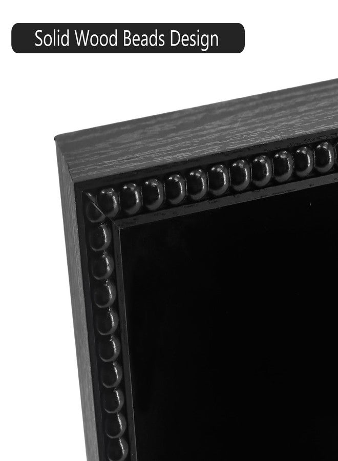 FramePro Shadow Box Deep Front Open with Hinge Beaded Designed Display Case with Linen Back, Picture Frame Wedding Bouquet Memorabilia Medals Photos Memory Box for Keepsakes Black 13x16 - Image 5