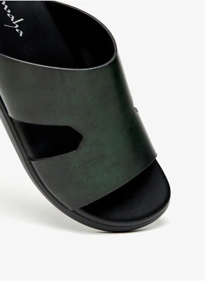 الواحة Mens Solid SlipOn Arabic Sandals