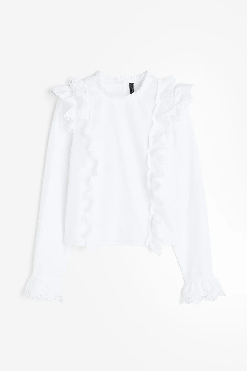 H&M Ruffle Lace Top