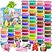 ESSENSON Air Dry Clay 60 Colors Modeling Clay for Kids DIY Molding for with Tools Toys Gifts for Age 3 4 5 6 7 8 Years Old Boys Girls Kids - Image 3