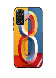 Protective Case Cover For Xiaomi Redmi Note 11S Number 8 Design Multicolour