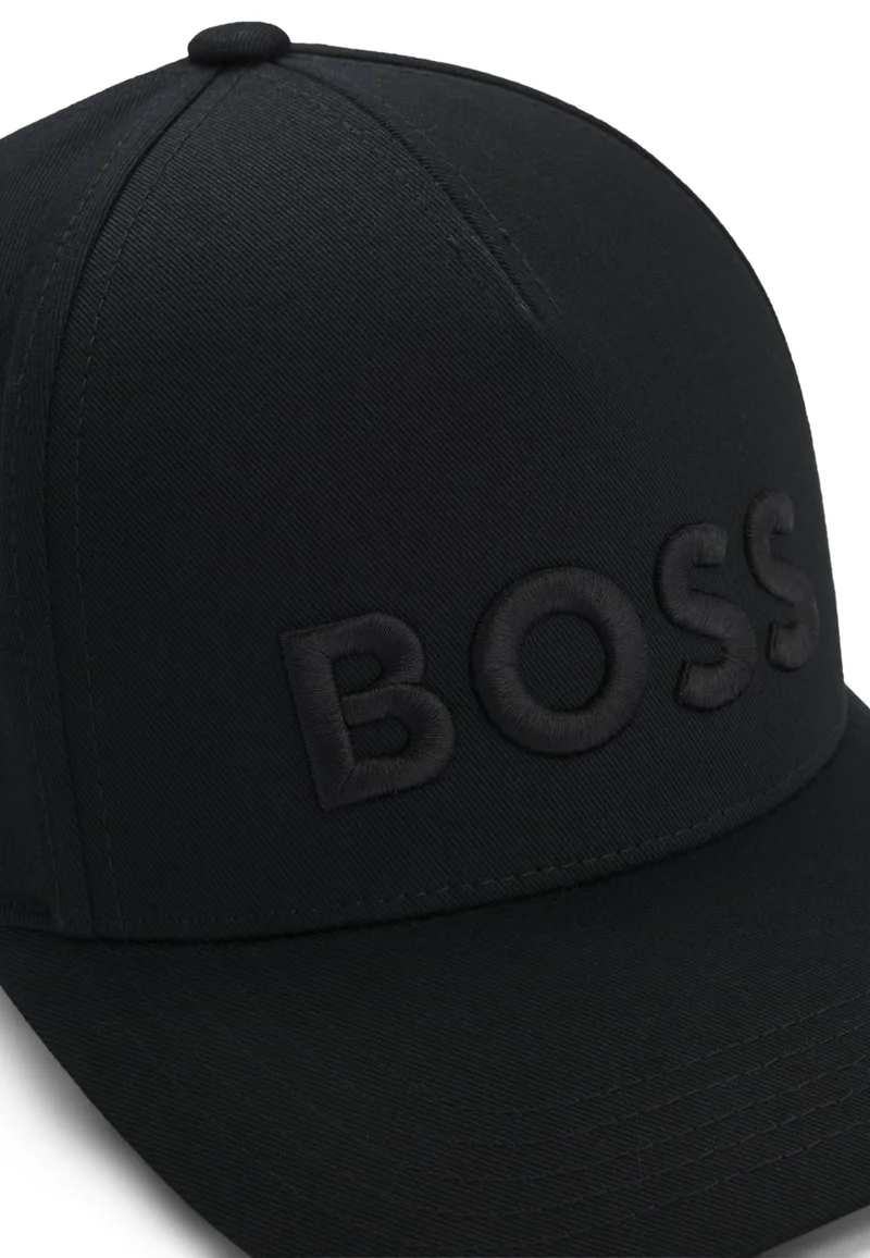 BOSS Cotton-twill cap with embroidered logo