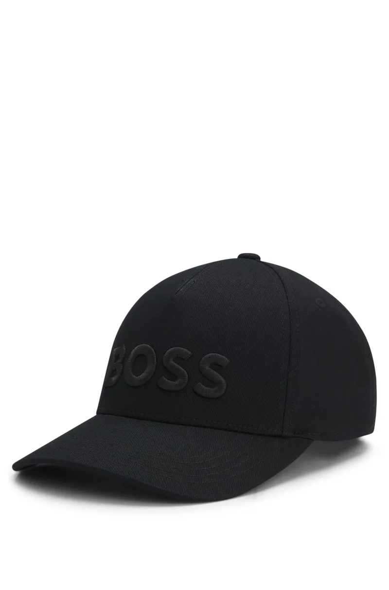 BOSS Cotton-twill cap with embroidered logo