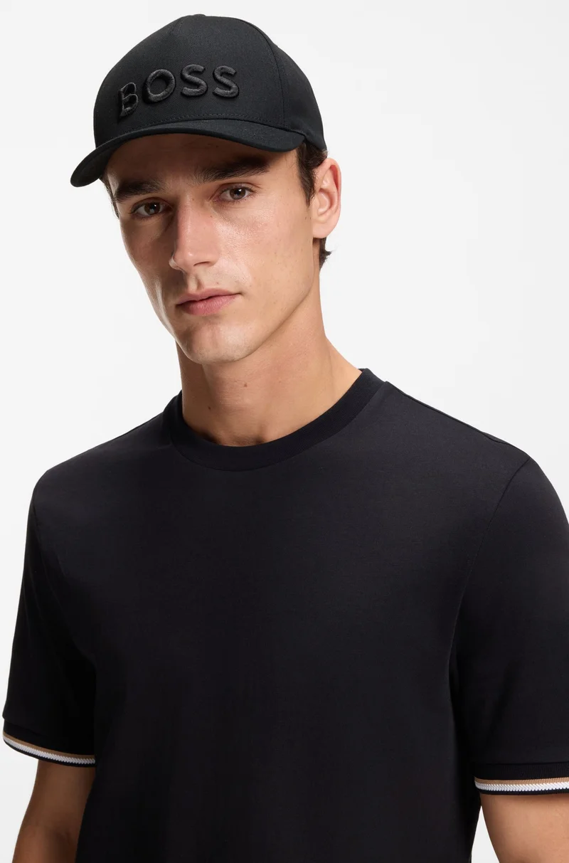 BOSS Black Cotton-twill cap with embroidered logo for Men | Best Price UAE