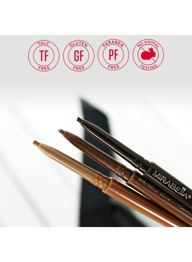 Mirabella Brow Pencil Ultrafine Point Precision Waterproof Eyebrow Pencil Offers Rich Blendable Longlasting And Smudgeproof Hairlike Strokes To Define And Fill In Brows Naturally Auburn - Image 4