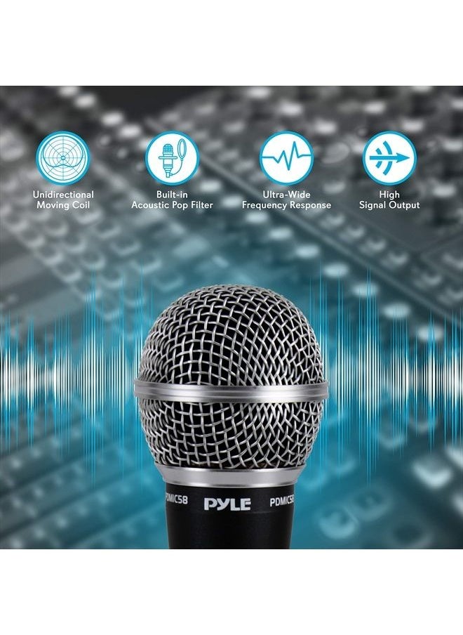 Pyle - Pro Includes 15ft XLR Cable to 1/4'' Audio Connection, Connector, Black, 10.10in. x 5.00in. x 3.30in. (PDMIC58) - Image 1