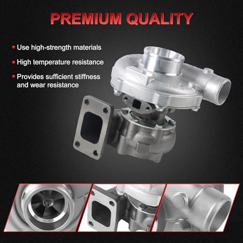 YDMON Turbocharger with Gaskets, Compatible with T04E T3/T4 0.57 A/R 48.1 TRIM 400+HP BOOST STAGE III Charger, 1.5L-2.5L Engine Turbo Charger Replaces Part - Image 4