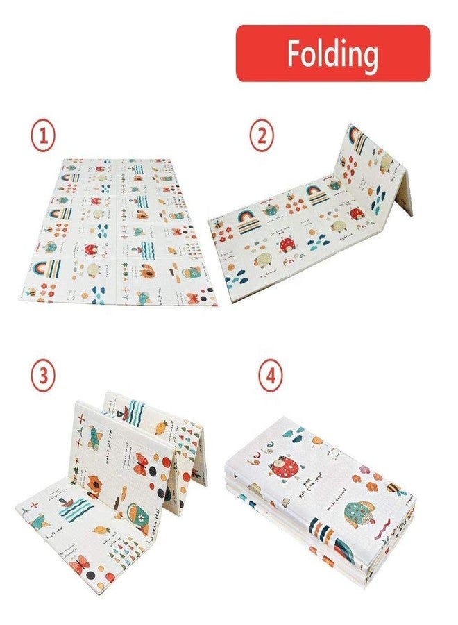 WENGTY Folding Baby Mat with Carrying Bag Anti Skid Crawling Baby Mat for Home and Your Baby Play Workout and Flooring Baby Play Mat Long Size Baby Mat for Baby Play Crawling Mat - Image 5