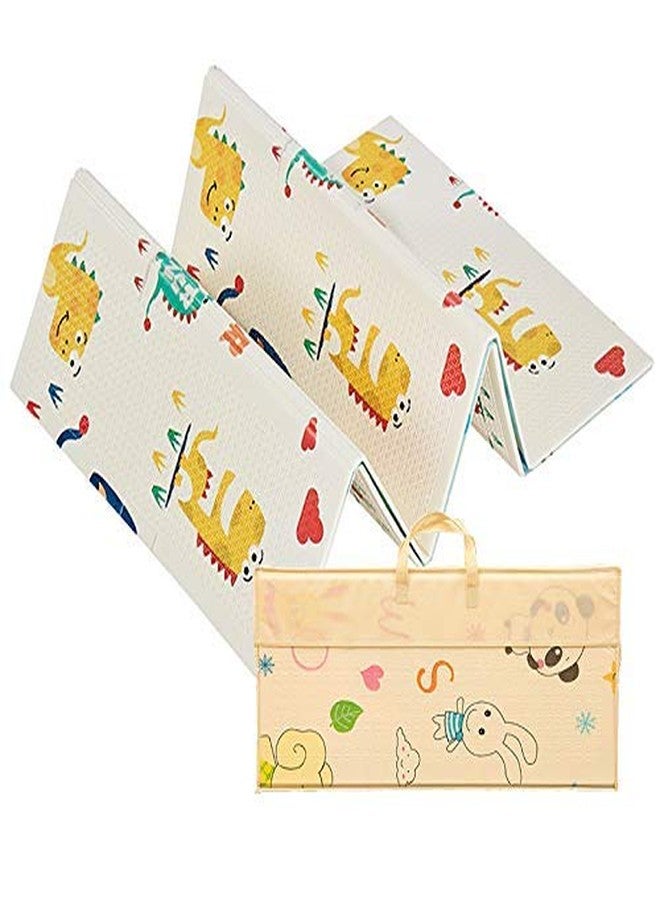 WENGTY Folding Baby Mat with Carrying Bag Anti Skid Crawling Baby Mat for Home and Your Baby Play Workout and Flooring Baby Play Mat Long Size Baby Mat for Baby Play Crawling Mat - Image 1