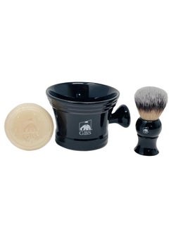 G.B.S Men'S Shaving Set Deluxe Straight Razor 68In Carbon Steel Razor Shaving Mug Synthetic Bristles Brush Shaving Soap Razor Case Alum Block And Strop  - Image 5