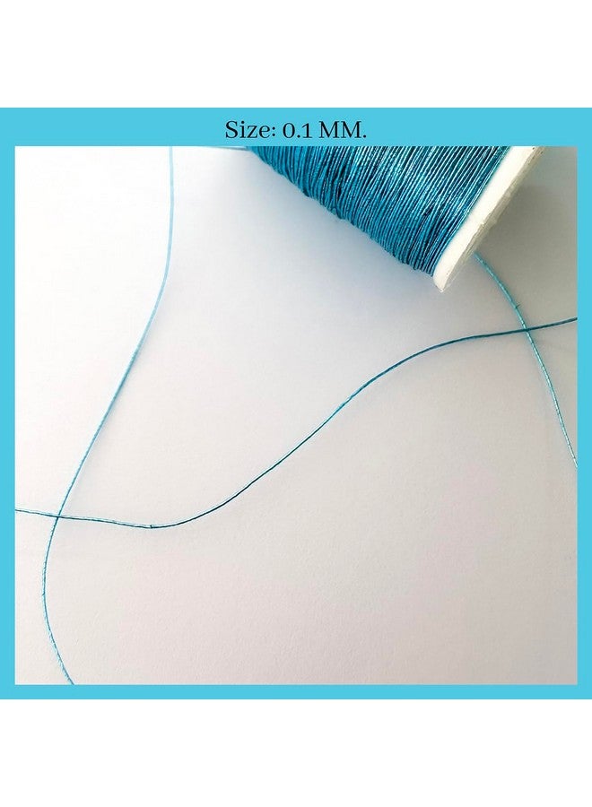 Embroiderymaterial Combo Metallic Zari Thread for Embroidery, Sewing and Jewelry Making, Multicolor | 20 Rolls (Thickness 0.1MM/Length 85Meters) - Image 3