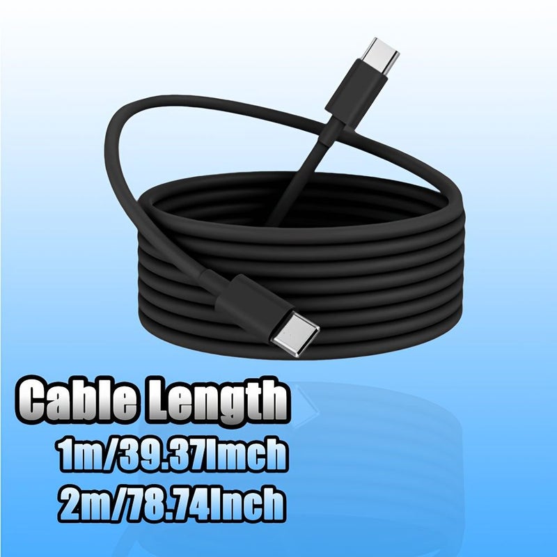 Black 10 Packs USB C to C Fast Charging Cable 3 Feet Compatible with iPhone 16 Series - Image 2