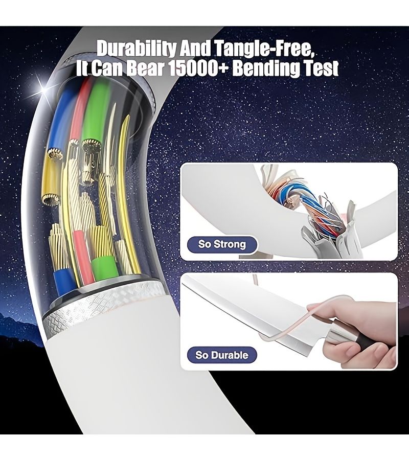 Black 10 Packs USB C to C Fast Charging Cable 3 Feet Compatible with iPhone 16 Series - Image 4