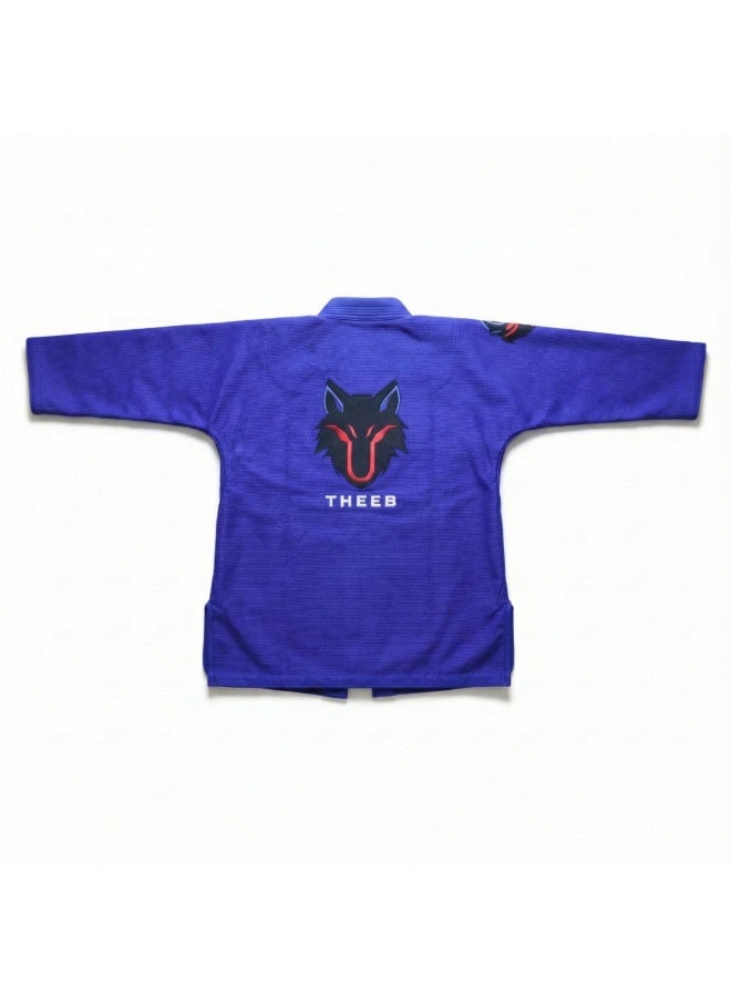 THEEB BJJ Gi – 450 GSM Cotton with Embroidery & Signature Wolf Lining- Adults - Image 4