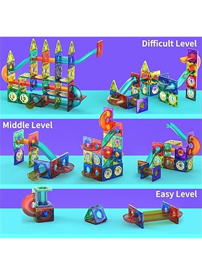 DURKU Magnetic Marble Run Building Set - STEM Educational Toy for Kids 3-5 Years Old - Image 5