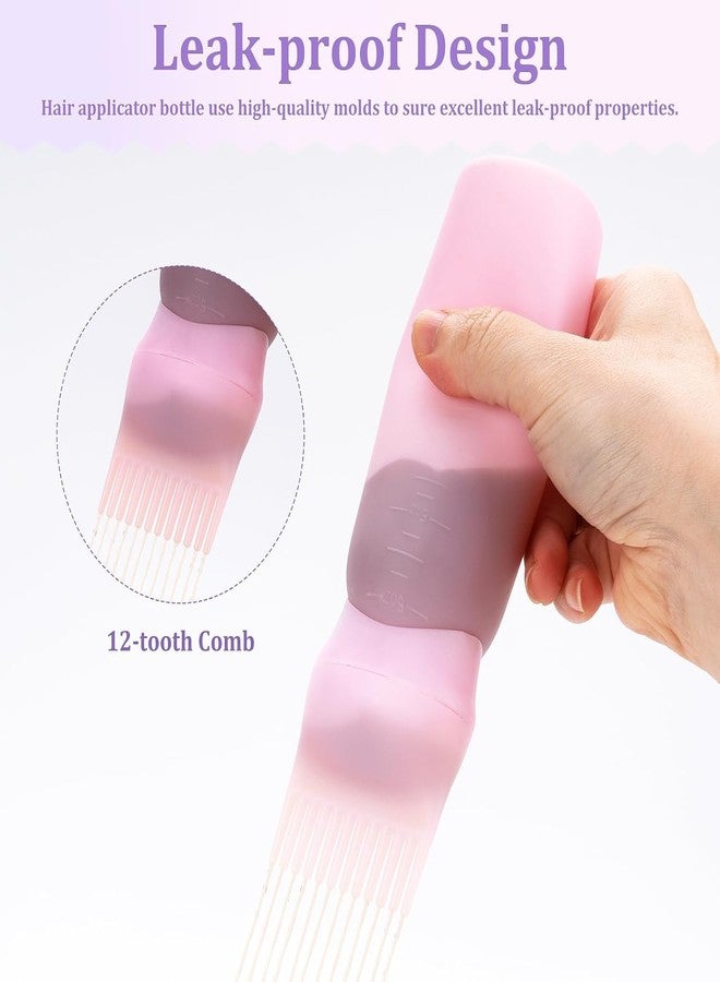ARUP زجاجة زيت شعر بلاستيكية من ARUP، مشط زيت 120 مل، أدوات تصفيف الشعر، فرشاة وضع صبغة الشعر، أداة تصفيف الشعر، ألوان متعددة (4) - Image 2