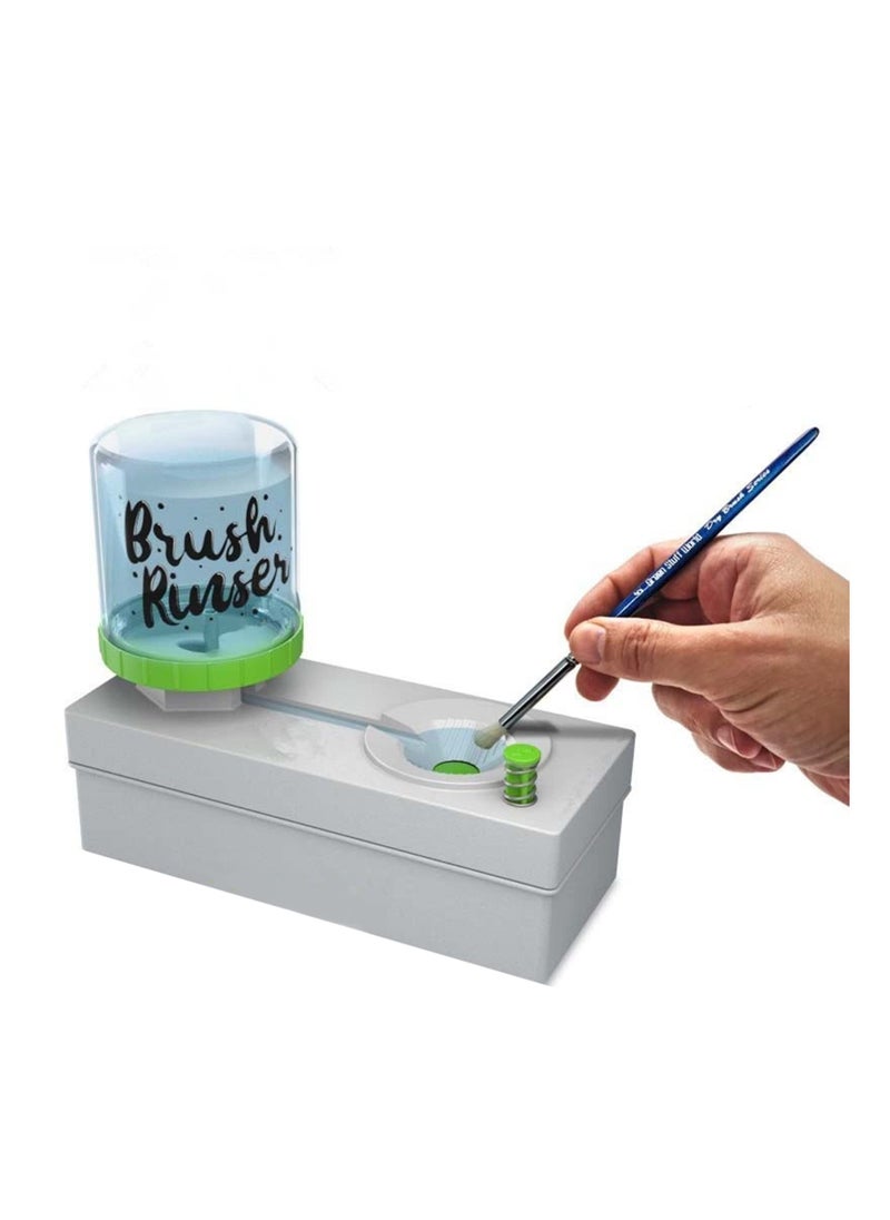 SYOSI Brush Rinser, Paint Brush Cleaner Art Supplies, Running Water Cycle Paintbrush Rinser Acrylic for Paints Based on Watercolor Cleaning Tool  - Image 1