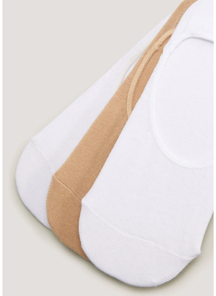 Matalan 3 Pack White &  Footsies