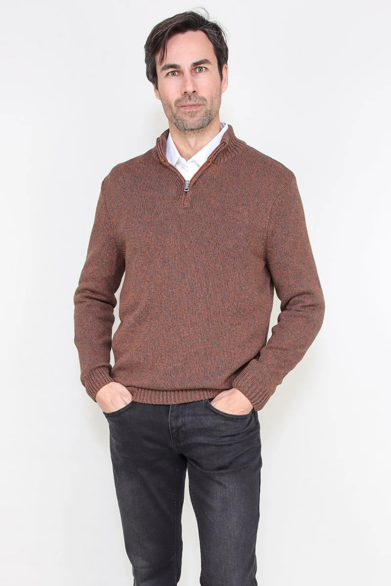 الكسندر جاردي Turtleneck Half Zip Sweater (E21-181009)