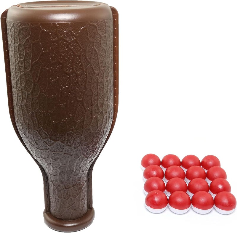 RLECS Billiard Shaker Pool Snooker Billiard Table Kelly Pool Shaker Bottle with 16PCS Red and White Tally Peas - Image 5