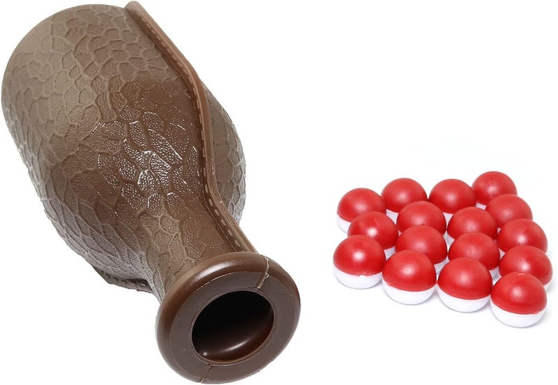 RLECS Billiard Shaker Pool Snooker Billiard Table Kelly Pool Shaker Bottle with 16PCS Red and White Tally Peas - Image 1