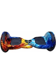 Generic 10-Inch Hoverboard, Bluetooth Speaker, Dual Powerful Motors, LED Lights, Self-Balancing Electric Scooter, Smart Balance Board (Flame Design). 