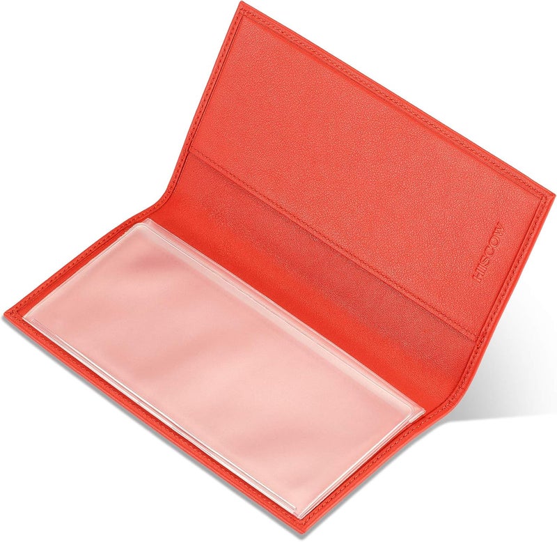 HISCOW Minimalist Checkbook Cover - Full Grain Leather - Image 3