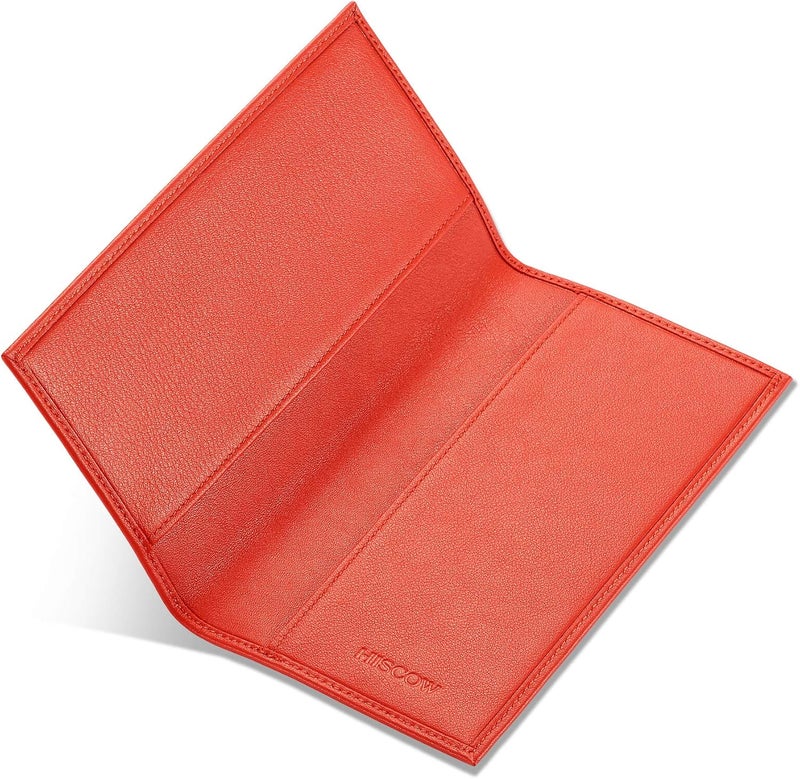 HISCOW Minimalist Checkbook Cover - Full Grain Leather - Image 4