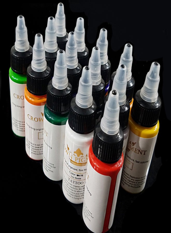 30ml / Bottle T-a-t-t-o-o Ink Professional T-a-t-t-o-o Pigment Semi-permanent T-a-t-t-o-o Body Art - Image 2