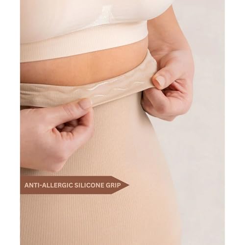 FIT PICK Tummy Tucker Women Shapewear for Women Tummy Control High Waist Body Shapewear with Anti Rolling Comfortable, Breathable Seamless Body Shaper (Small-Medium) Beige - Image 5
