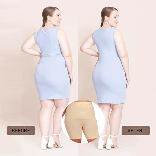 FIT PICK Tummy Tucker Women Shapewear for Women Tummy Control High Waist Body Shapewear with Anti Rolling Comfortable, Breathable Seamless Body Shaper (Small-Medium) Beige - Image 2