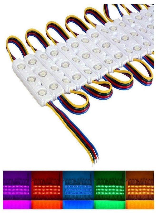 VIPMOON LED Storefront Lights,100pcs/300LED RGB 5050 Waterproof Injection Module Light LED Storefront Decorative Colorful Lights for Outdoor/Indoor Letter Window Signage Advertising Strip Lighting - Image 3