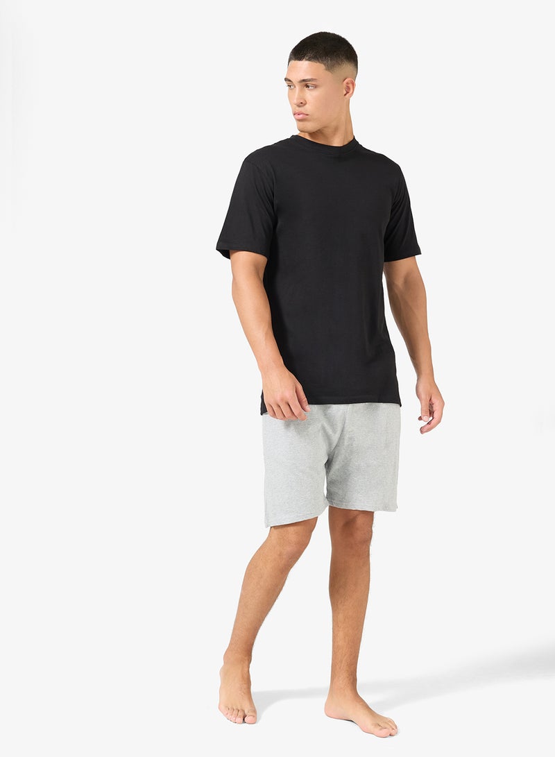 سفنتي فايف طقم بيجامة تي شيرت وشورت - Image 1