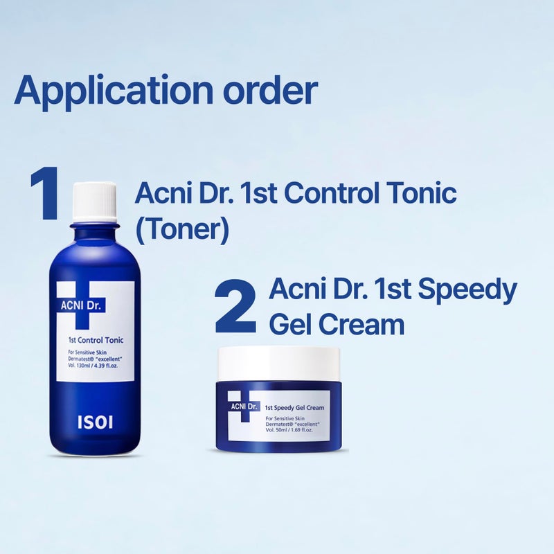 ISOI ACNI Dr. 1st Control Toner, Plant-Based Soothing Acne Toner for Face, for Oily & Sensitive Skin, Total Sebum Care & Refreshing Hydration with Cooling Effect, Korean Skin Care (4.39 fl.oz/130ml) - Image 5