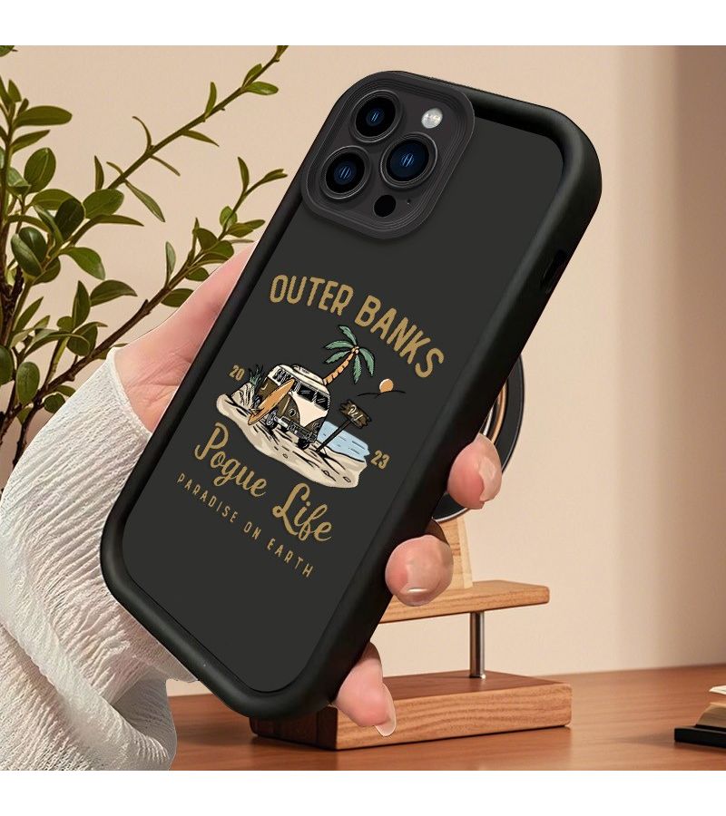 Black Phone Case For iPhone 16 Pro Max External Bank Compatible - Image 2