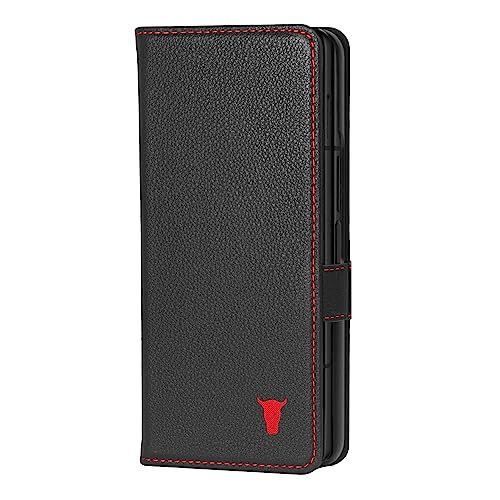 TORRO Phone Case Compatible with Samsung Galaxy Z Fold5 – Premium Leather Wallet Case with Stand Function and Card Slots (Black) - Image 1