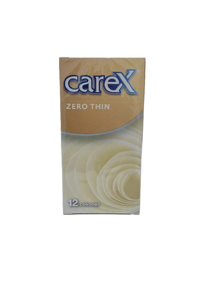careX Zero Thin Condoms 12'S - Image 1