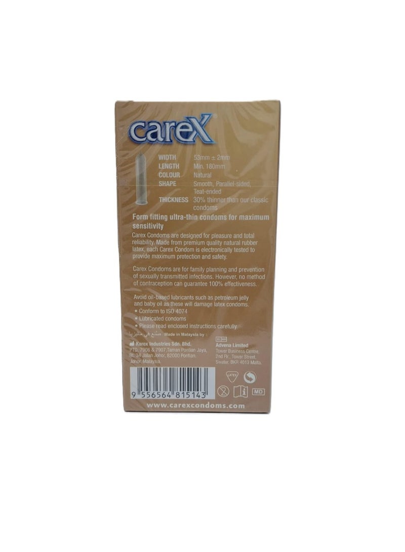 careX Zero Thin Condoms 12'S - Image 2